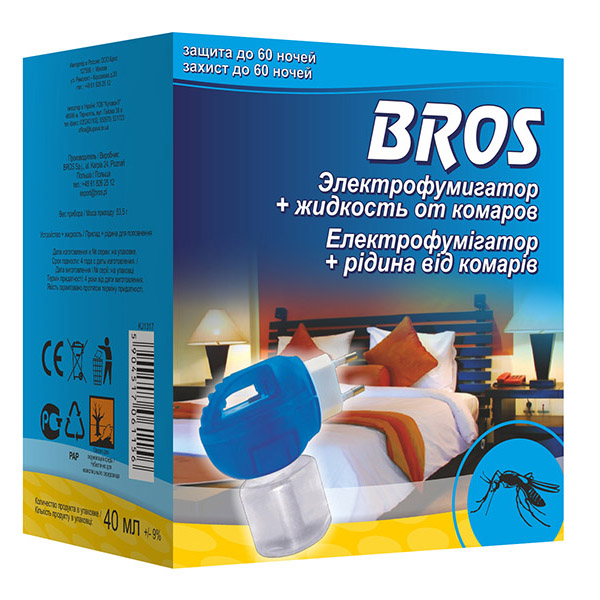 BROS – электрофумигатор + жидкость от комаров - Bros официальный .